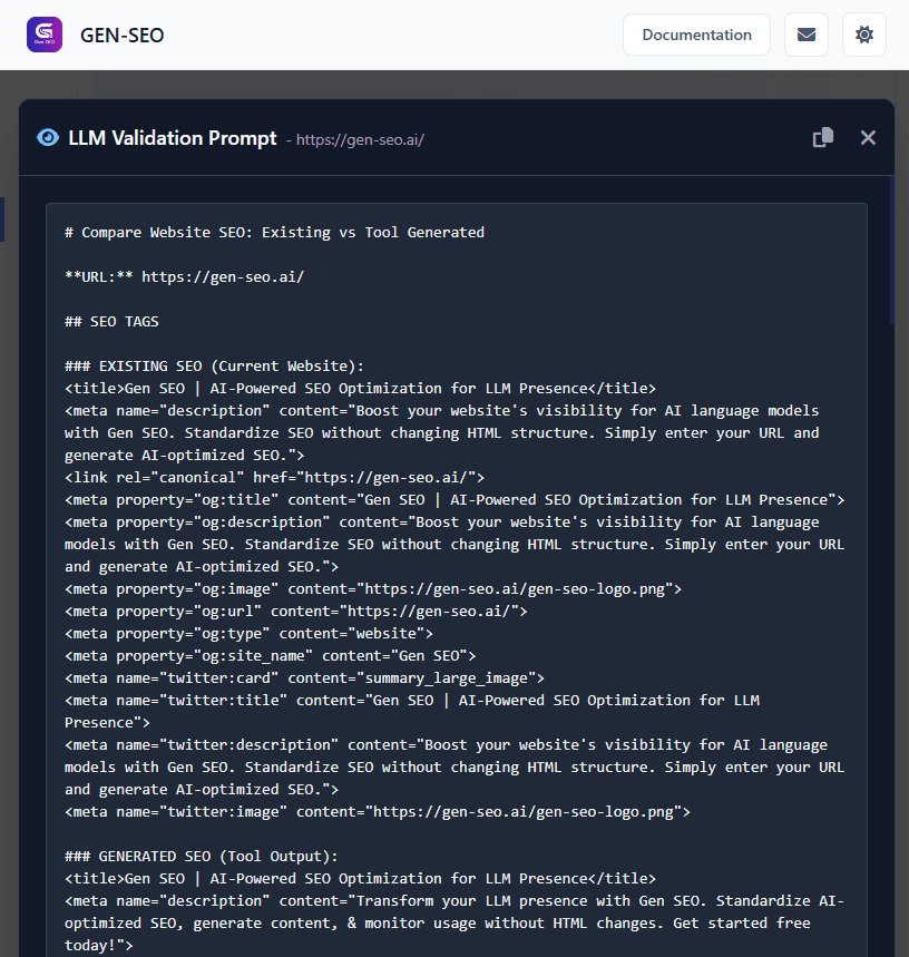 Get the trusted prompt and validate